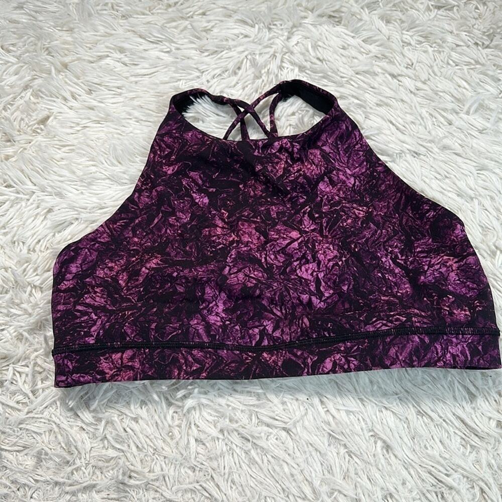 Lululemon Energy Bra *High Neck Undercurrent Grapealicious Multi